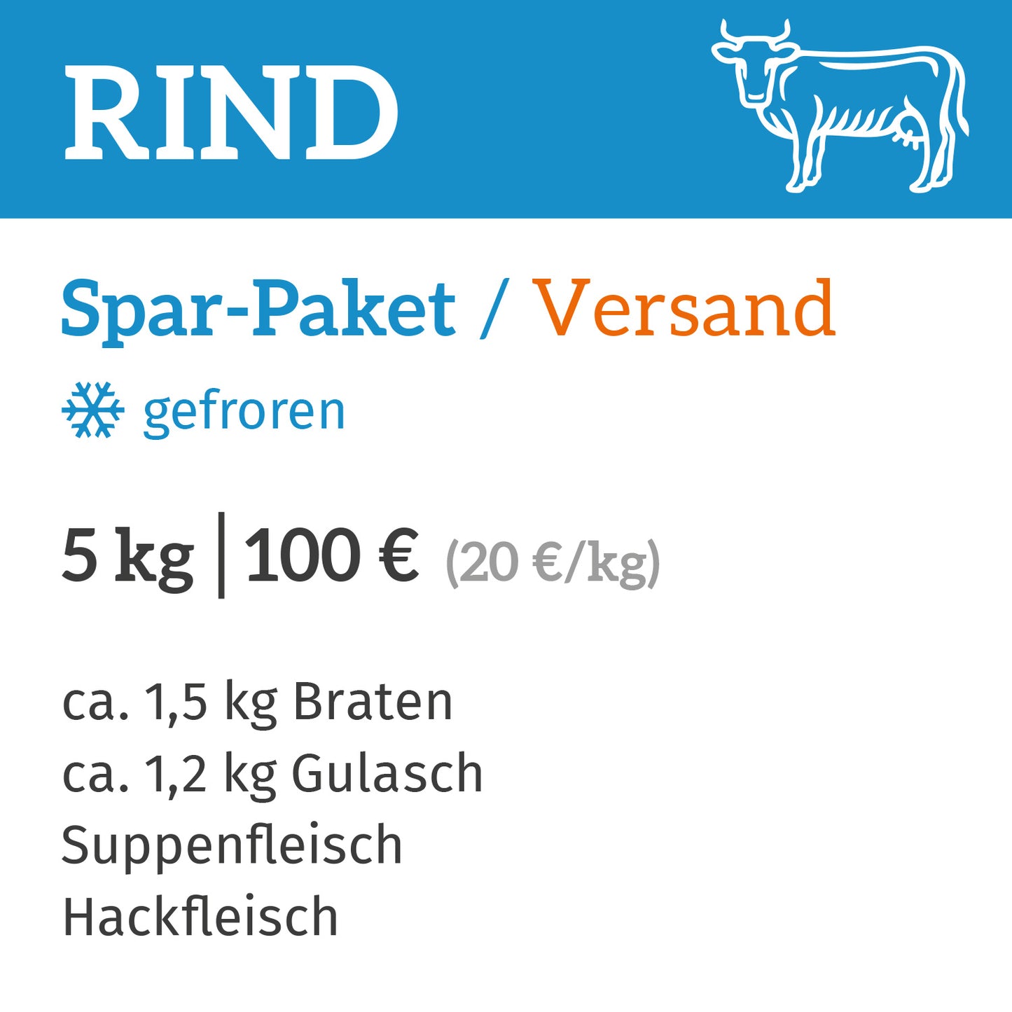 Rind Spar-Paket / Zustellung am 12.11.2025