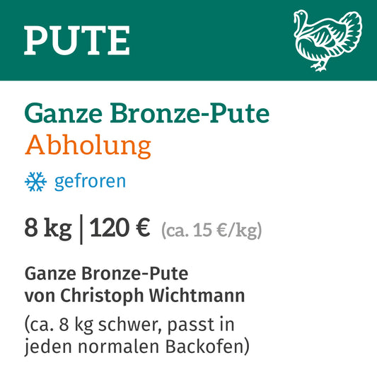 Weihnachtspute / ganze Pute / Abholung am 19+20.12.2025