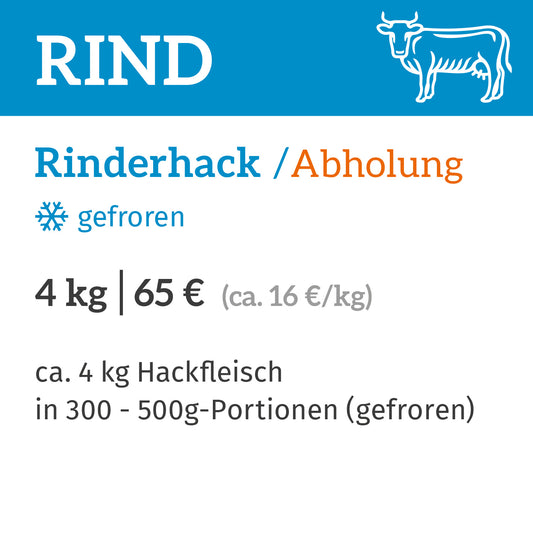 Rinderhack / Abholung am 05.+06.09.2025